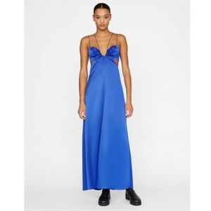 FRAME Delicate Tie Keyhole Dress